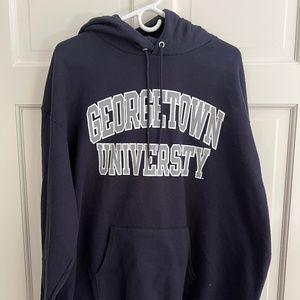 Mens navy Champion Georgetown Hoodie XXL